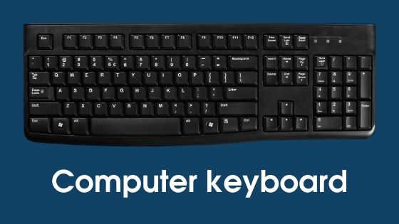 Computer keyboard - parts of computer in hindi